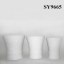 Plain white glazed ceramic wholesale plant pots