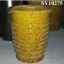 Pot for plant yellow glazed decoration porcelain garden pot