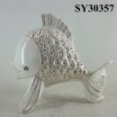 With carving liquid gold ceramic fish