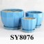 color glazed ceramic indoor flower pots