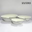 Oval white clay decoration wholesale pot