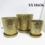 Gold ceramic decoration indoor flower pot