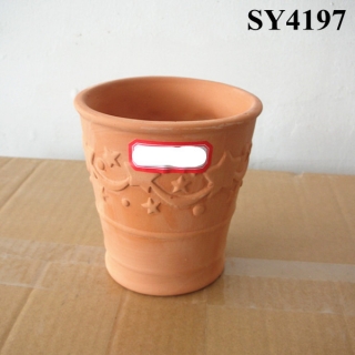 Indoor decoration for pot round mini terracotta flower pot wholesale