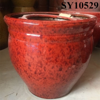 High quality ceramic decoration glazed large pot
