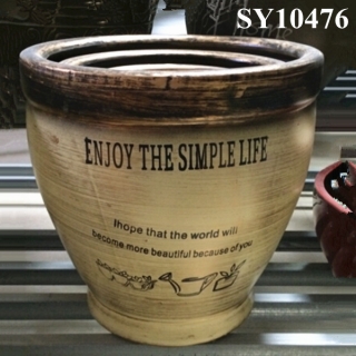 Europe type style porcelain hotel flower pot