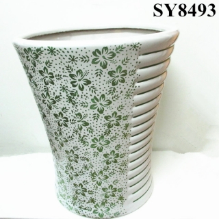 Flower pot for printing white ceramic plant pots