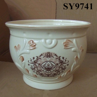 Flower pot for sale Europe style white porcelain flower pot