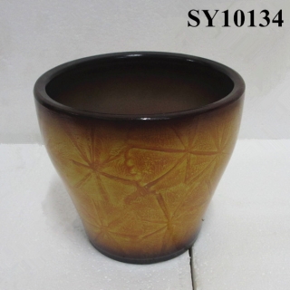 High quality new product round painting indoor planter