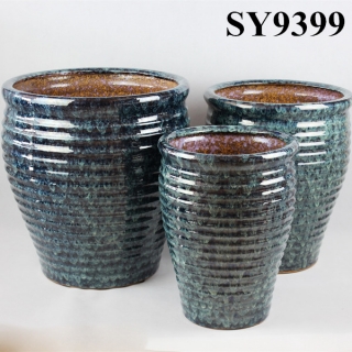 Popular product ceramic glazed decoration flower pot