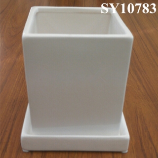 desktop popular colorful mini square ceramic pot
