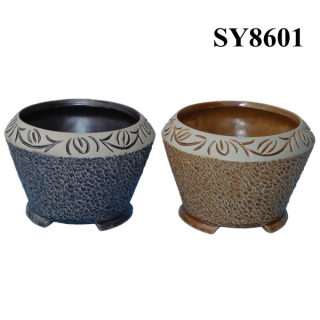 Planter for sale dark color glazed ceramic mini decorative pot