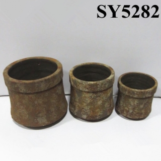 Round clay flwoer pots wholesale