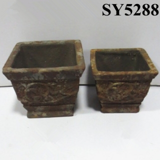 Popular product cement square flower pot