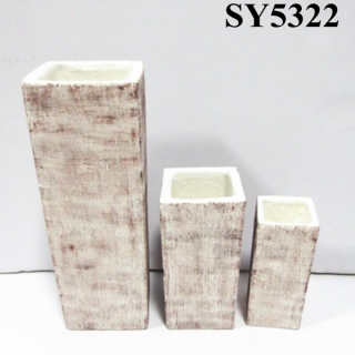 New products 2015 tall square fiber cement planter
