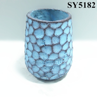 Garden pots for sale planting pots cheap plant pot blue round flower pot