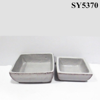 Cement rectangular decoration flower pot