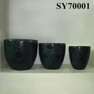 Ceramic round wholesale flower pot