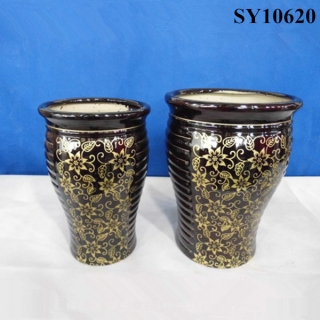 Light printing antique design planter pot wholesale