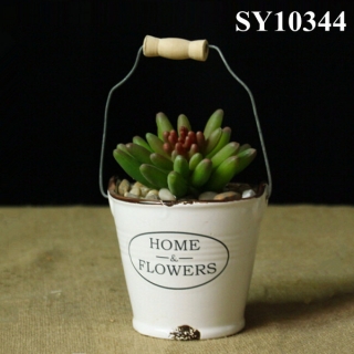 With hanger Zakka garden style decorative pot