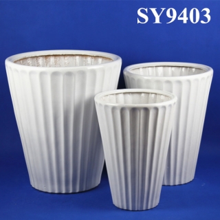 New ceramic white decoration flower pot