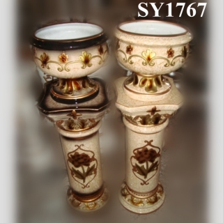 Luxury 36 inches decoration ceramic meeting pot