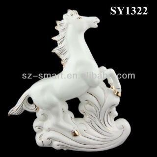 Home decoration for sale white ceramic horse sculpture