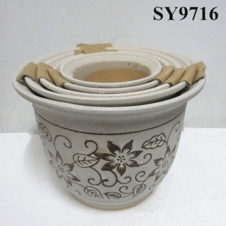 Hotsale cheap porcelain ceramic pots wholesale