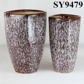 Fancy glazed outdoor decoration flower pot