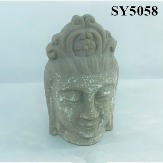 Cement pot for sale hand carved stone buddha head statue