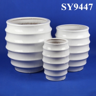 Porcelain pot white decoration planters and pots