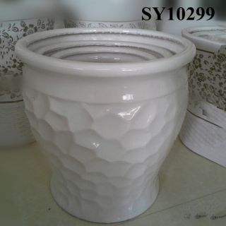 Outdoor and indoor decorative ceramic large pot