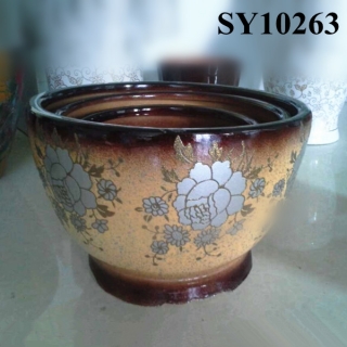 Pot for plant chinese style porcelain home pot