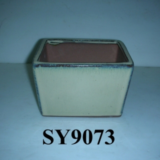 5.5" spring green bonsai mini pot