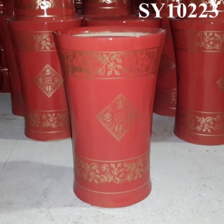 Chinese new year decoration ceramic hotel pot