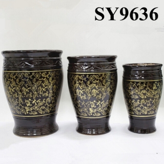 Pot for sale printing ceramic garden pots