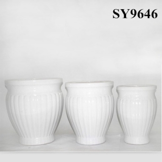 Pot for sale white garden ceramic flower pot