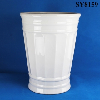 Morden large white ceramic planter pot