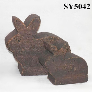 Unique product decoration for home antique brass rabbit statue