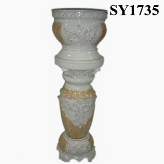 36 inch porcelain roman style pot