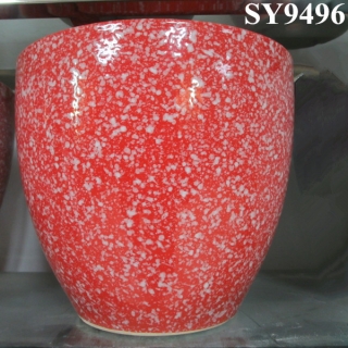 Candy color red decoration pot