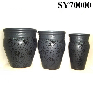 beautiful pattern handmade ceramic pots