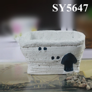 Cement pot for sale christmas mini flower pot decorations