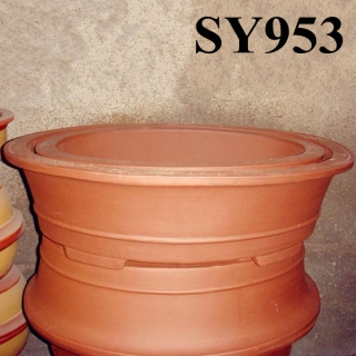 New product for sale round terracotta bonsai pot