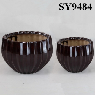 Best selling product tooth shape black pot wholesale