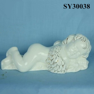 White indoor decoration sleeping angel statue