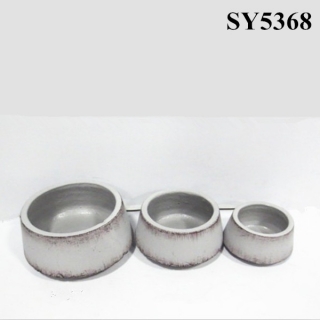 Round shape cement planter pot wholesale