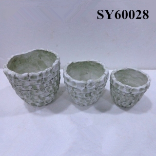 Brick like mini terracotta pots wholesale