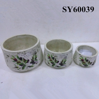 Garden round terracotta plant pots wholesale