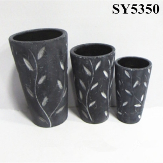 Round tall flower pot planter vases