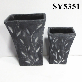 Cement pot for sale rectangular tall decorative flower pots